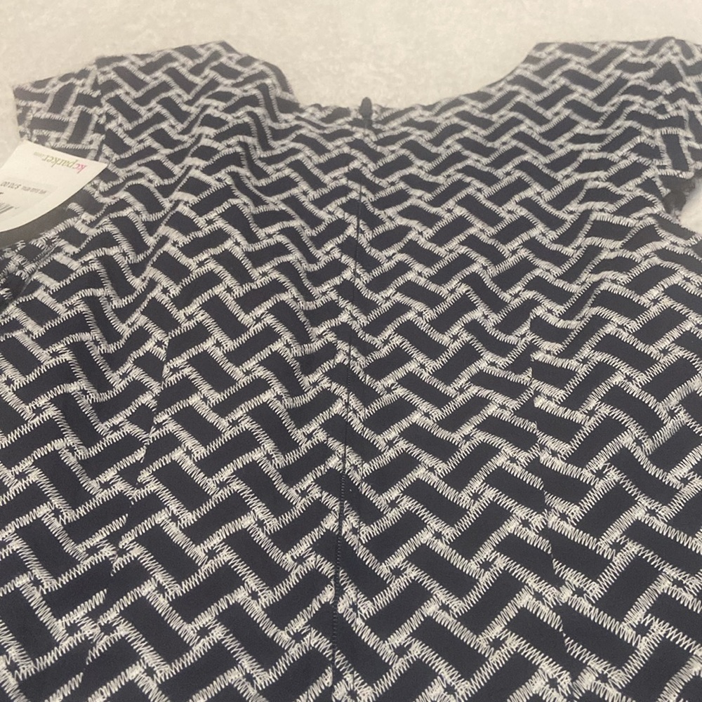KC PARKER By Heartstrings Size 12 NWT Navy & White Dress - Picture 15 of 15